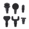 Têtes de pistolet de Massage de Relaxation musculaire, 4/6 pièces, pour masseur, accessoires de Relaxation musculaire, adaptés et confortables, livraison directe