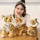 Tigre en peluche doux pour enfants jouet de simulation animal sauvage oreiller de forêt poupées