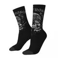 Guns N Trash Skull Chaussettes pour hommes et femmes Chaussettes drôles et heureuses Elin