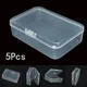 Boîte en plastique transparente pour bijoux boîte rectangulaire boîte de rangement en plastique