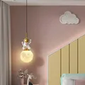 Suspension de chevet de chambre d'enfant lumière minimaliste moderne lustre de luxe lampe de lune