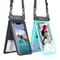 Sac étanche pour téléphone portable, Double poche pour iPhone 14 13 12 11 Pro, grand portefeuille de rangement de plage pour natation, pochette pour cartes, sacs secs
