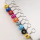 Porte-clés de billard en PVC porte-clés de sac coloré porte-clés de dessin animé mignon ornement