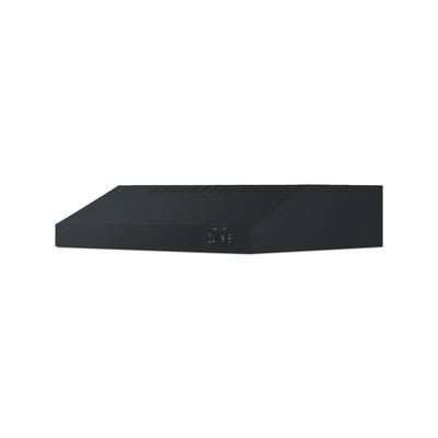 Summit HC20BBADA 20"W Under Cabinet Convertible Range Hood with Two-speed Fan - Combination Charcoal/Aluminum Mesh Filter, Black, 115v