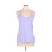 Nike Active Tank Top: Purple Solid Activewear - Women's Size Large