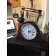 early 1900s napoleon hat type mantel clock converted to quartz non chiming movement.