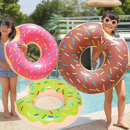 Aufblasbare Donut Schwimm ring Riesen Pool Float Spielzeug Schwimmbad Float Schwimmbad Spielzeug