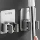 Portaoggetti per la casa Aspirazione per bagno Tubo sospeso Ganci senza traccia Supporto per organizer per mop montato a parete Gancio per scopa impermeabile