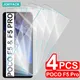 4pcs Glas für xiaomi poco f5 x5 pro x4 f3 f4 gt x3 pro x3 nfc m3 m4 pro m5s m4 Displays chutz folie