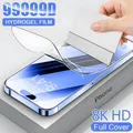1-4 pezzi protezione schermo per iPhone 15 14 Pro Max 8 7 14 Plus pellicola idrogel a copertura totale per 13 12 Mini 11 Pro XS Max XR non in vetro