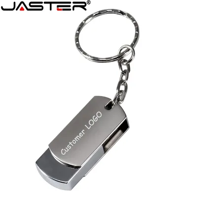 Jaster tragbare Metall USB-Flash-Laufwerk 64GB Mini Pen drive 32GB Silber Speicher 16GB kostenlos Schlüssel anhänger Pen Drive Stick 8GB U Disk 4GB Image