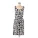 Faded Glory Casual Dress Scoop Neck Sleeveless: Gray Dresses - Women's Size Medium
