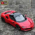 Bburago 1:24 ferrari sf90 stradale legierung sportwagen statische druckguss fahrzeuge sammel modell