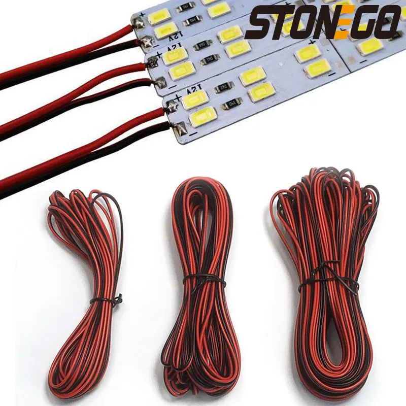STONEGO 5 m/10 m/20 m 2-poliges einzelnes LED-Streifen-Verlängerungskabel, Drahtkabel-Anschluss für LED-Streifen Image
