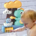 Baby Bad Wasser Spielzeug Cartoon Tiere Dinosaurier Rohr Montage Bad Dusch kopf Kinder baden spielen