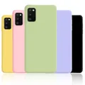 Custodia in silicone morbido liquido TPU per Samsung Galaxy S20 S21 S22 S23 Plus Nota 20 Ultra S21 FE 5G Cover posteriore Fundas