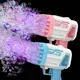 32 Löcher Handheld Bubble Gun Kinderspiel zeug Gatling poröse elektrische Bubble Machine ohne