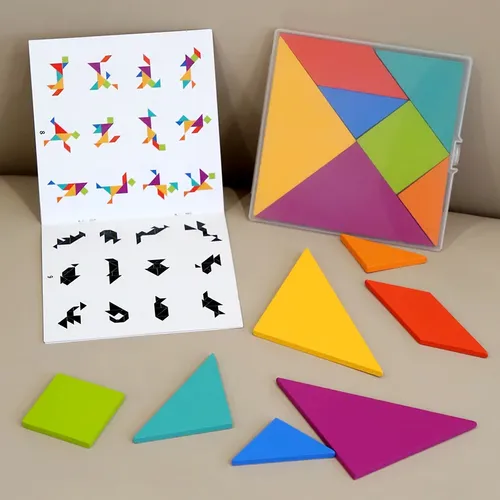 Gute Qualität Kinder 3d Puzzle Puzzle Tangram Denken Trainings spiel Baby Montessori lernen