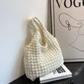 Borsa a tracolla trapuntata moda donna borsa e borsa di grande capacità in cotone spaziale per borse