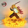 Anime Figuren Dämonen töter rengoku kyoujurou Feuer führte Szene DIY PVC Action figur Spielzeug 21cm