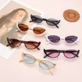 Vintage kleine Cat Eye Sonnenbrille für Frauen trend ige Half-Frame Sonnenbrille Mode Sonnenbrillen