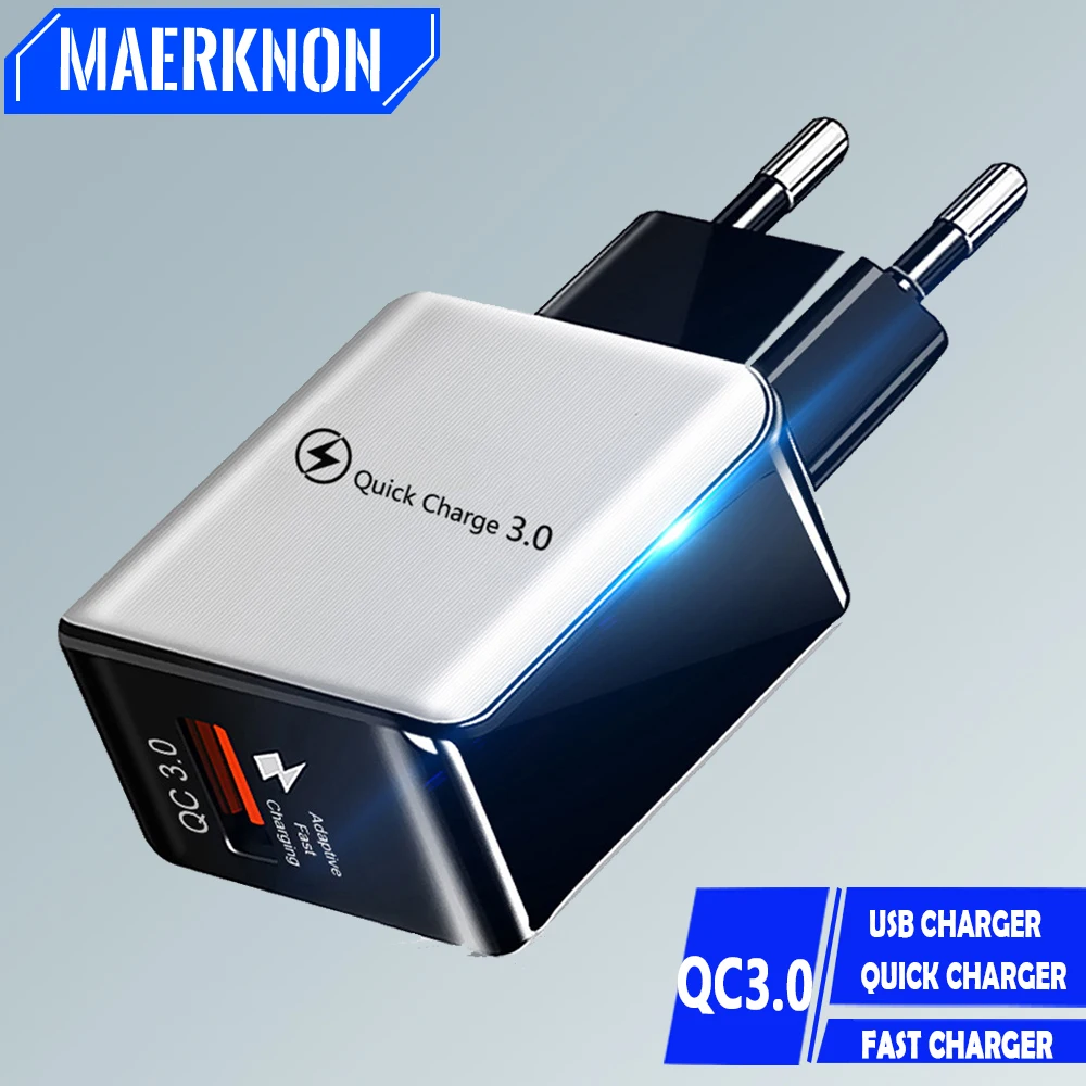 Schnell ladegerät 3.0 USB-Ladegerät Schnell ladung tragbarer Handy-Adapter für iPhone 15 14 Xiaomi Huawei Oneplus Wand ladegerät Image