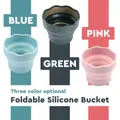 Semi art Silikon faltbarer Mini-Eimer zum Waschen Malpin sel Aquarell Zeichen werkzeuge Farb palette