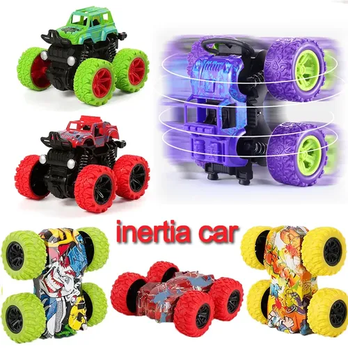Spielzeug Auto Allradantrieb Geländewagen Stunt Dump Autos Doppelseite Trägheit Auto Junge Spielzeug