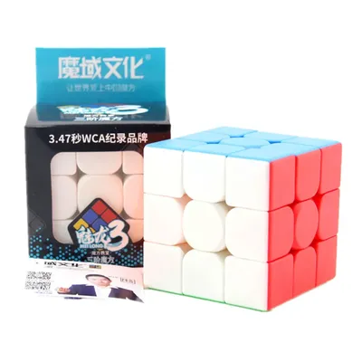 [Picube] Moyu meilong 3x3x3 Magic Speed Cube Puzzle stickerless 3x3 Professionelle Cubo Magico Pädagogisches Kind Spielzeug MeiLong 3x3 Image
