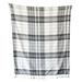 Foreside Home & Garden Plaid Throw Blanket Black Cotton