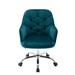 Velvet Swivel Shell Chair for Living Room, Modern Leisure Arm Chair