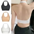 Estate Sexy Halter Backless reggiseno canotta per le donne Wire Free Sport reggiseno Top bretelle