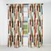 Designart "Modern Bold Stripes Pattern" Striped Blackout Room Darkening Curtain Panel