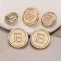 20 pezzi moda metallo lettera B abbigliamento bottoni vestito cappotto maglione decorazione bottone