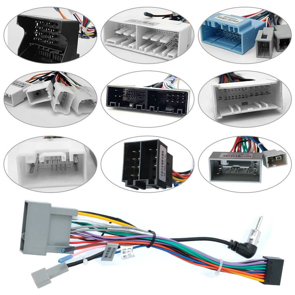 Cavo ISO stereo radio Android per lettore auto 2Din adatto per Suzuki Volkswagen Hyundai Kia Honda Toyota Nissan Mitsubish Ford Outlande