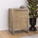 26" Tall Wood 1-Door Accent Cabinet in Antique brown