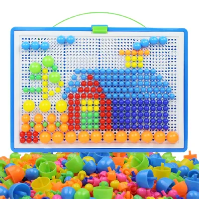 296PCS Fungo Nail FAI DA TE Fatti A Mano Giocattoli Per Bambini Montessori Giocattoli Educativi