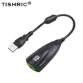TISHRIC Promozione 5HV2 Scheda audio USB esterna 7.1 con adattatore di interfaccia audio da 3,5 mm per altoparlanti per cuffie Computer portatile PC