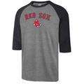 Men's '47 Gray Boston Red Sox Three-Quarter Sleeve T-Shirt