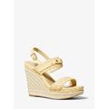 Michael Kors Farrah Signature Logo Wedge Sandal Yellow 7.5