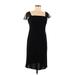 Evan Picone Casual Dress - Sheath: Black Dresses - Women's Size 6 Petite