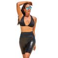 Plus Size Women's Liquid Motion Bikeshort by Swimsuits For All in Liquid Black (Size 16)