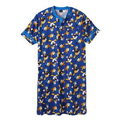 Men's Big & Tall Licensed Novelty Nightshirt by KingSize in Donald Duck Toss (Size XL/2XL) Pajamas