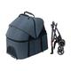 Dog Cat Stroller for Small and Medium Pet 3-in-1 Travel Carriage Strolling Cart with Storage Basket Detach Carrier One-Hand Fold Max. Loading 66 LBS