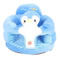 Baby Support Seat, Plush Soft Comfortable Adorable Cartoon Design Baby Sofa Chair Balanced Support Keep Sitting Posture Washable Infant Sofa for Infants Toddler (Penguin)