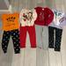 Disney Matching Sets | 4t Holiday Girls Halloween And Christmas Bundle | Color: Orange/Red | Size: 4tg