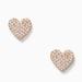 Kate Spade Jewelry | Kate Spade Yours Truly Pave Heart Studs | Color: Gold/White | Size: Os