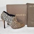 Gucci Shoes | Authentic Gucci Pony Hair Animal Print Zip-Up Booties | Color: Black/Brown | Size: 39.5eu