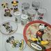 Disney Kitchen | Add Fun To Your Table! 8 Mickey & Minnie Salt Pepper-Vintage Plates | Color: Cream/Gold | Size: Os