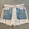American Eagle Outfitters Shorts | American Eagle Jean Shorts Size 2 | Color: Blue/Red/White | Size: 2